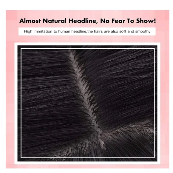 Demides Synthetic Hair Pink Wigs None Bangs 14 Inch Straight Ombre - Picture 3 of 5